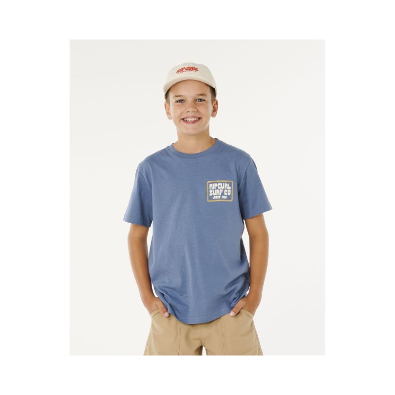 RIP CURL Pacific Rinse Sunrise Tee-Boy Blue