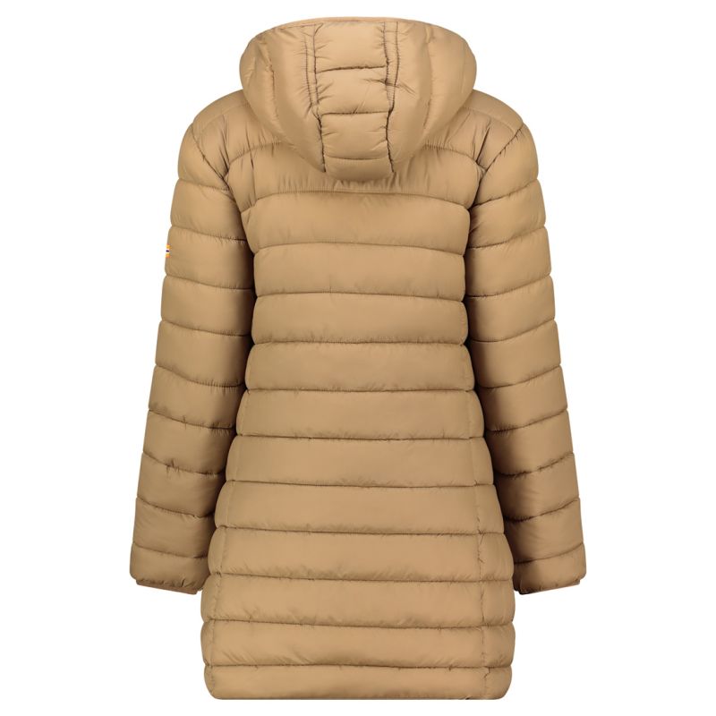 Women’s Jacket Geographical Norway ATIKAMAP LONG HOOD TAUPE DB LADY 233 (WZ5137F/GN-TAUPE)