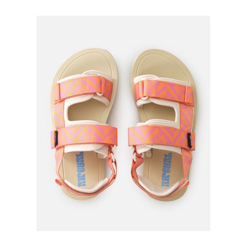 RIP CURL Newquay Bloom Open Toe-Girl Beach Flip-Flops Turquoise