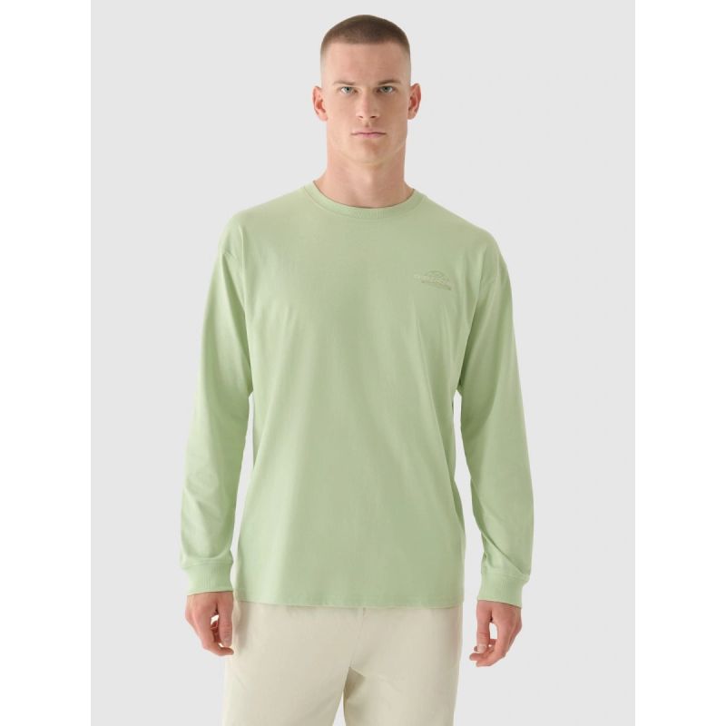 Men's oversize longsleeve with print 4F 4FRAW24TLONM502-44S *Kategoria tymczasowa Your Sports Performance