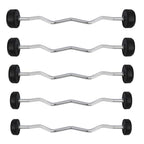 Fixed, broken, rubber barbell bar HMS GSL-10 10 kg Accessories/Training equipment Your Sports Performance