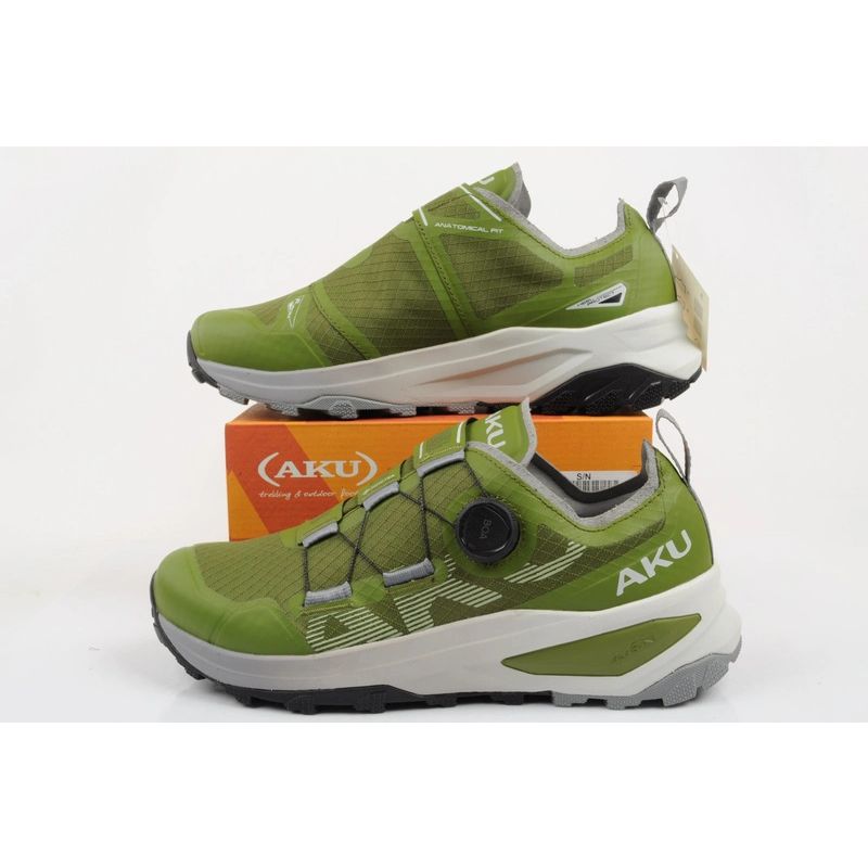 Aku men's trial trekking shoes Furiosa BOA Gore-tex Vibram fashionable green To be categorized Your Sports Performance