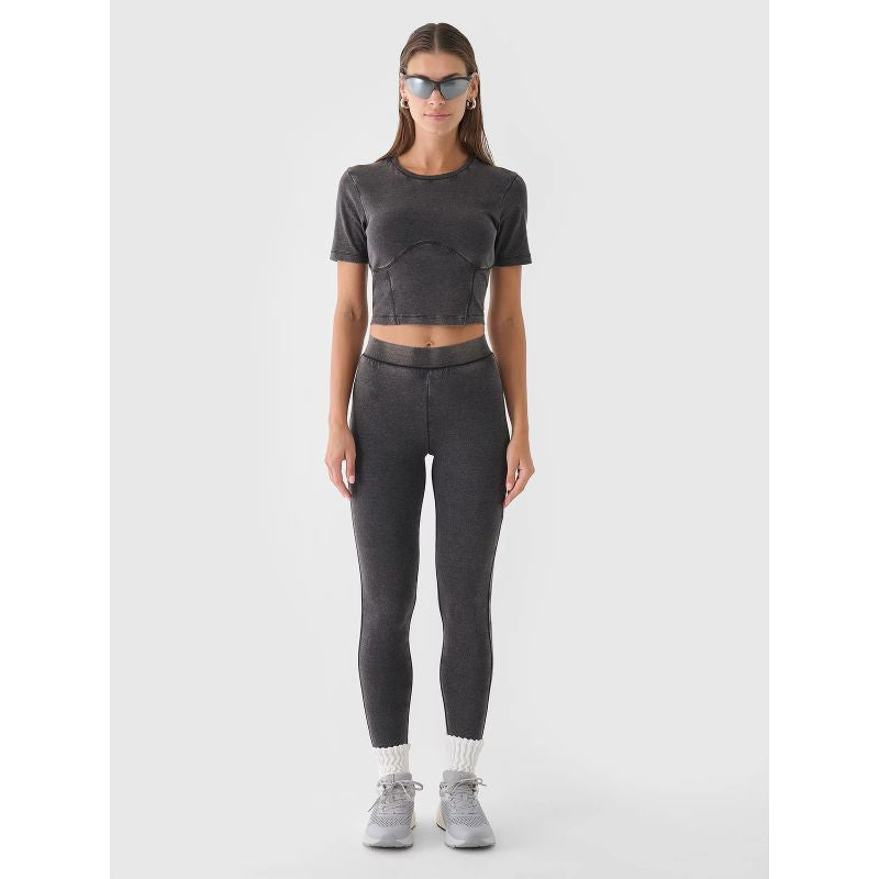 Women's crop top slim plain 4F 4FRAW24TTSHF2581-20S *Kategoria tymczasowa Your Sports Performance