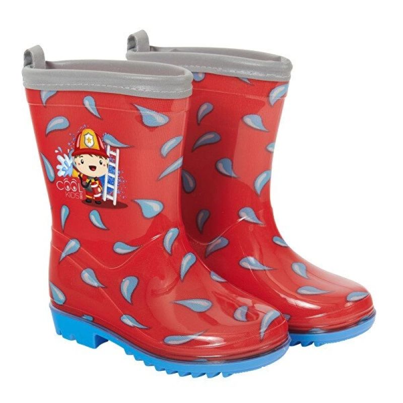 Perletti children's rain boots little fireman for boys In preparation Your Sports Performance