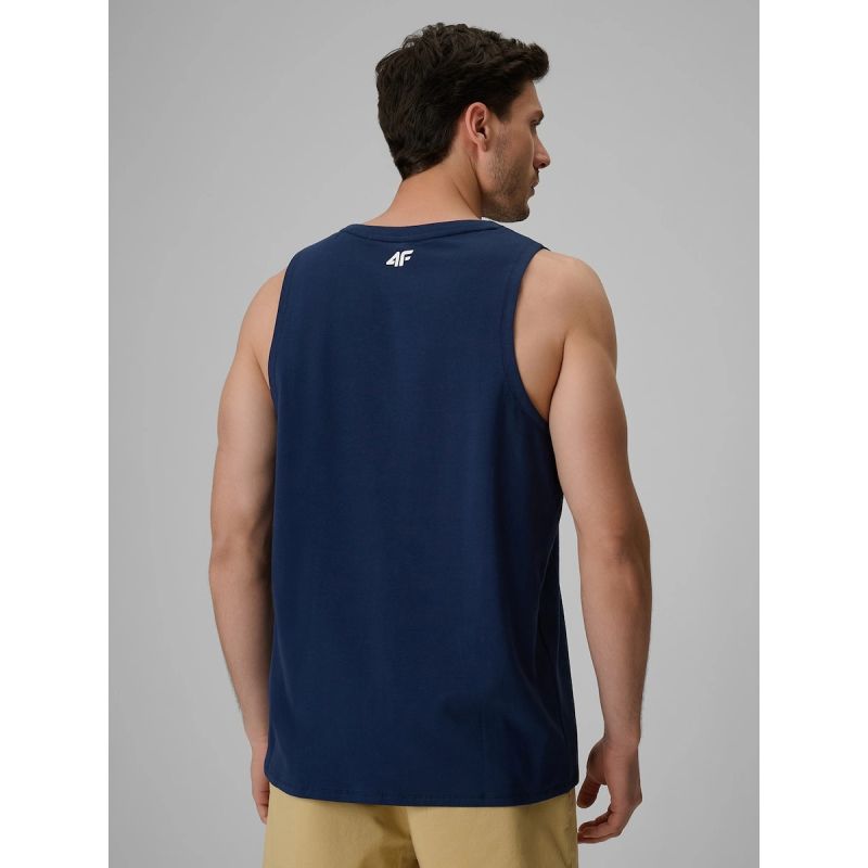 Men's regular sleeveless T-shirt with print 4F 4FRSS26TSLEM331-31S 4f