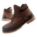 Wrangler Yuma men's boots, Chelsea boots, elegant leather, dark brown Wrangler