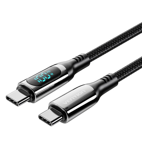 USB-C to USB-C Vention USB 2.0 5A Cable 1.2m with Display Black In preparation Your Sports Performance