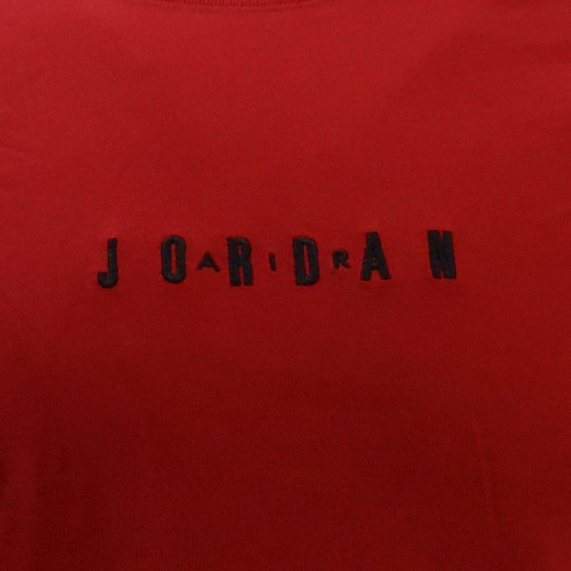 Air Jordan Jumpman Embroidered Air Crew Red Men's T-shirt - DM3182-689 Odzież/Odzież na co dzień Your Sports Performance