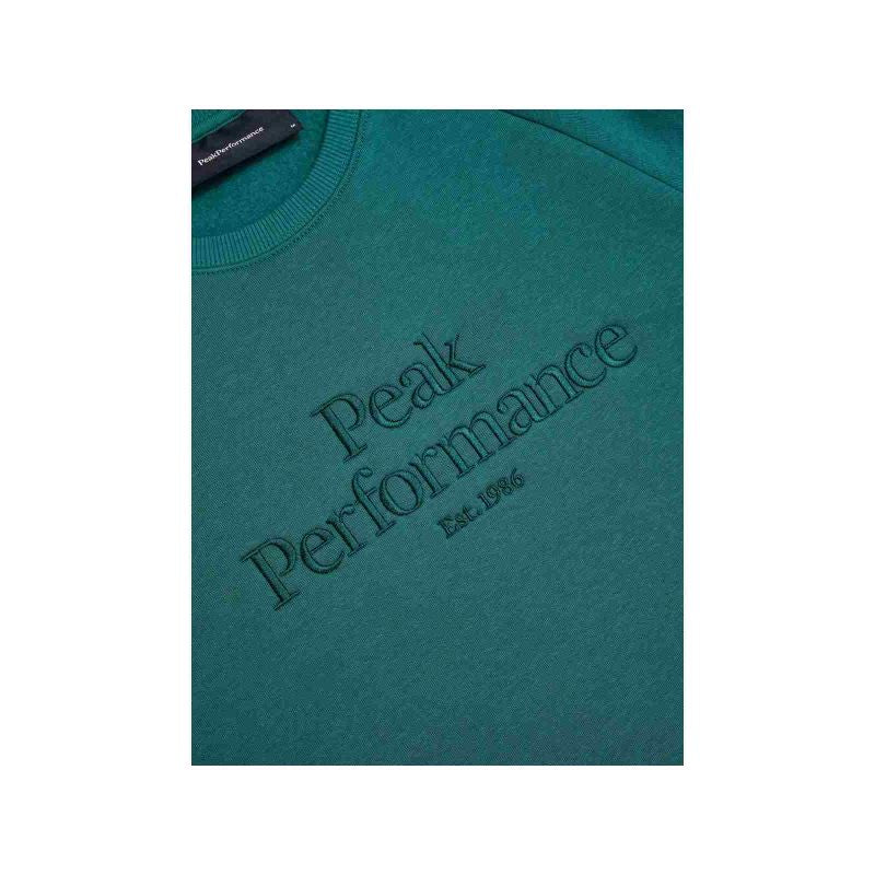 Peak Performance M Original Crew Green Sweatshirt Peak Performance