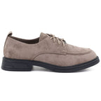 Women's beige suede shoes Vinceza 62332