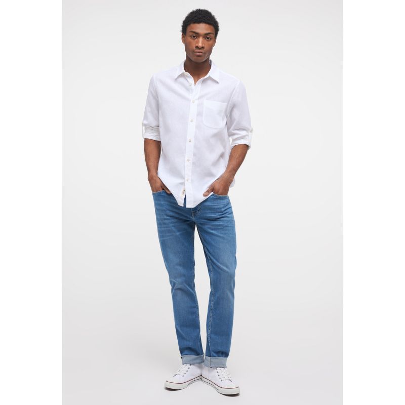 Mustang Clemens Linen Cotton shirt M 1014356-2045 Clothing/Lifestyle/T-shirts/Mustang Your Sports Performance