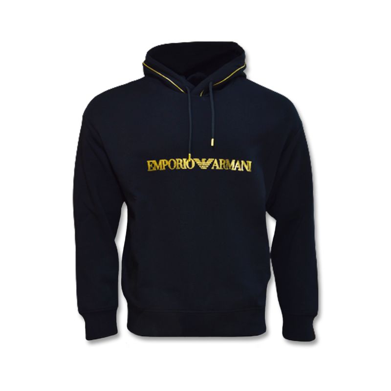Emporio Armani men's hoodie black black gold 3R1MBW 1JHSZ Odzież/Odzież na co dzień Your Sports Performance