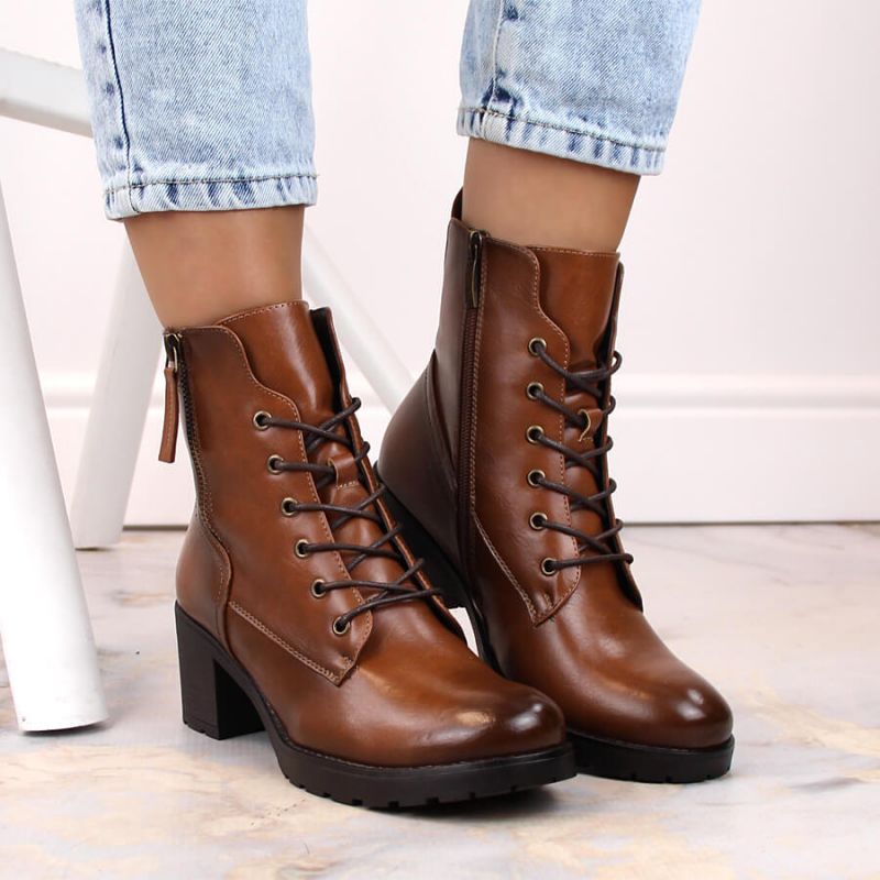 Potocki W WOL177B platform ankle boots in camel Footwear/Outdoor/Potocki Your Sports Performance