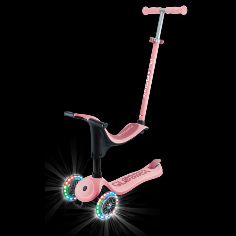Scooter with seat GO•UP SPORTY LIGHTS (452-710-4 S) Accessories/Skating/Hulajnogi/Traditional/For kids/Globber Your Sports Performance