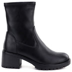 Women's black high-heeled ankle boots Potocki SZ12835
