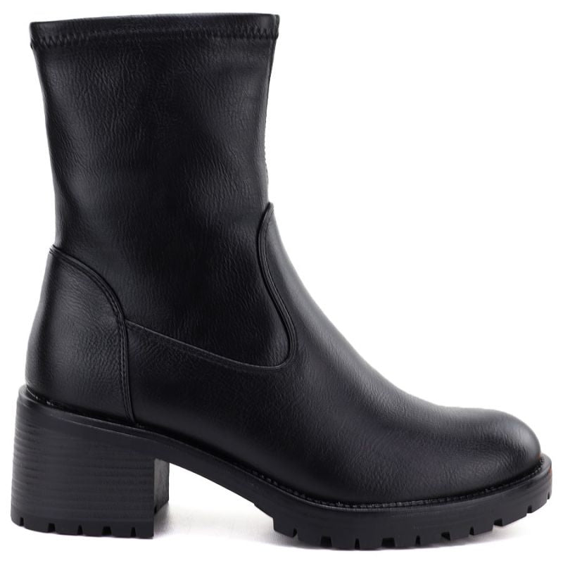 Women's black high-heeled ankle boots Potocki SZ12835