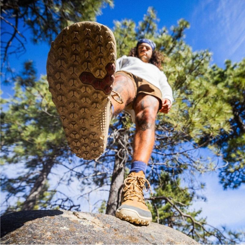 Vivobarefoot Tracker Leather AT Hiking Shoes - Tan Footwear Your Sports Performance