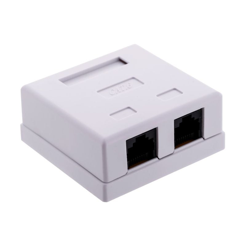 ALANTEC UTP cat.6 surface-mounted socket 2xRJ45 Kable, gniazda i wtyki/Puszki wyposażone Your Sports Performance