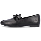 Comfortable leather shoes with a chain Remonte W RKR645, black