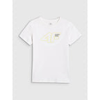 Boys' t-shirt with print 4F 4FJWAW25TTSHM2417-10S *Kategoria tymczasowa Your Sports Performance