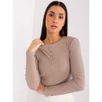 Dark Beige Cotton Blouse BASIC FEEL GOOD (RV-BZ-9211.26X) In preparation Your Sports Performance