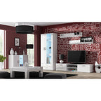 SOHO S6 2D2S display cabinet white/gloss white Bufety i witryny/Bufety i witryny na drewnianej podstawie Your Sports Performance