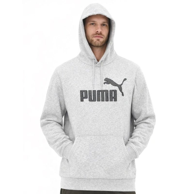 Puma men's gray fashionable cotton kangaroo sports hoodie In preparation Your Sports Performance