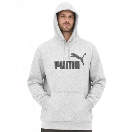 Puma men's gray fashionable cotton kangaroo sports hoodie In preparation Your Sports Performance