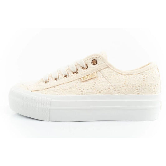 Lee Cooper women's lace sneakers beige platform In preparation Your Sports Performance