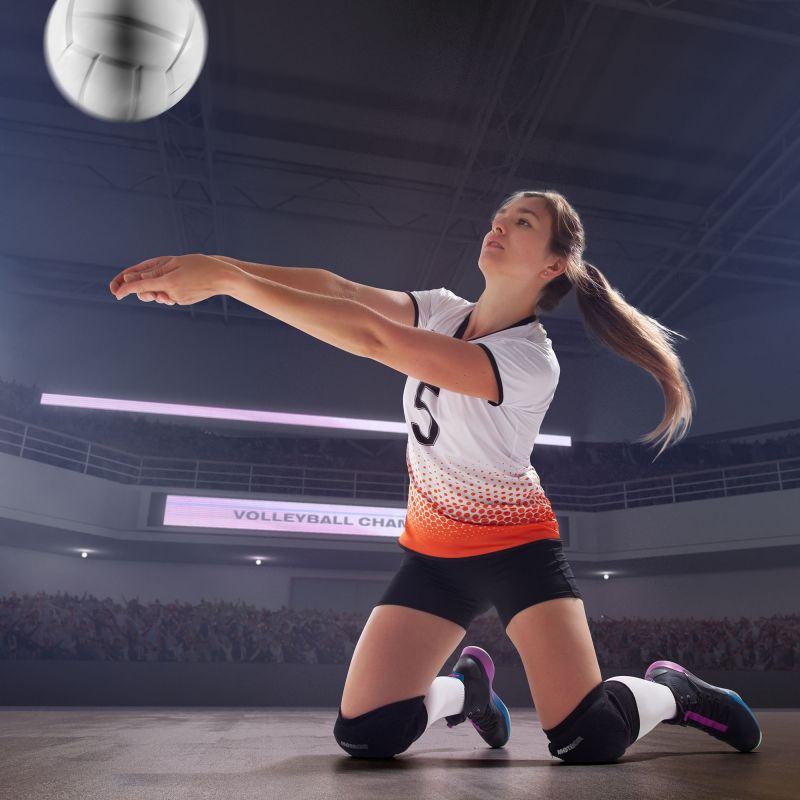 Meteor M volleyball knee pads black In preparation Your Sports Performance
