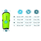 Meteor L football shin guards white In preparation Your Sports Performance
