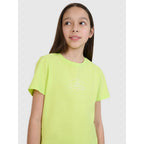 Girls' regular printed T-shirt 4F 4FJWSS25TTSHF1871-45S *Kategoria tymczasowa Your Sports Performance