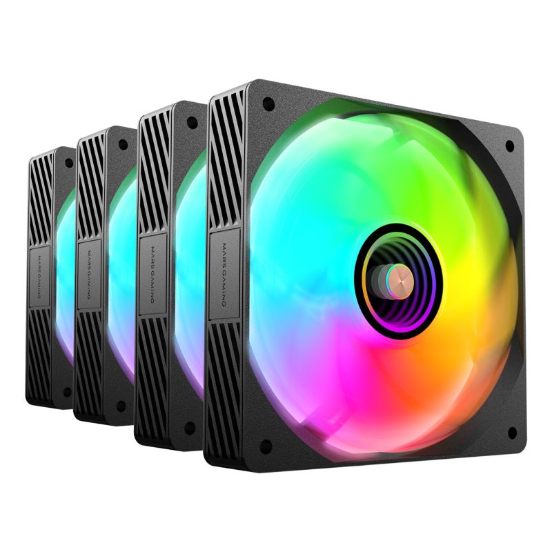 TACENS MARS MF-SI4KIT FANS 120 ARGB x4 BK - fans + hub + remote control (TACMARS-MFSI4KIT) Chłodzenie/Chłodzenie - wentylatory Your Sports Performance