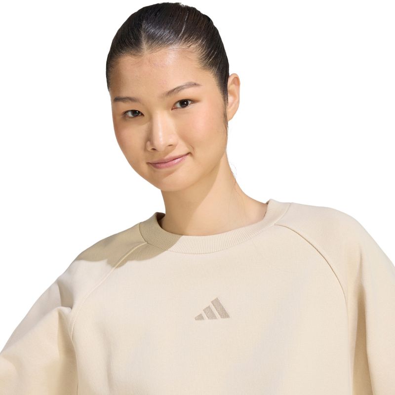 Women's adidas Kit Small Logo sweatshirt beige KV9823