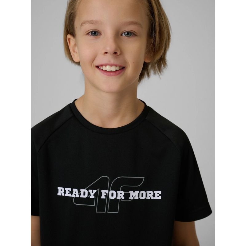 Boy's quick-drying sports T-shirt 4F 4FJRSS26TFTSM2391-20S