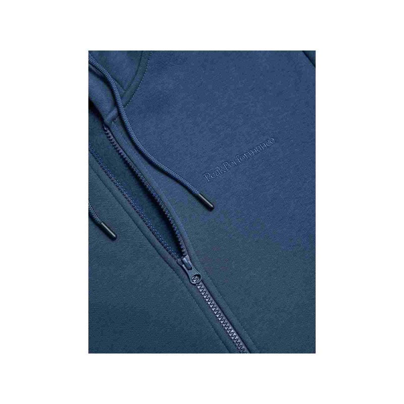 Peak Performance M Original Small Logo Zip sweatshirt blue Peak Performance