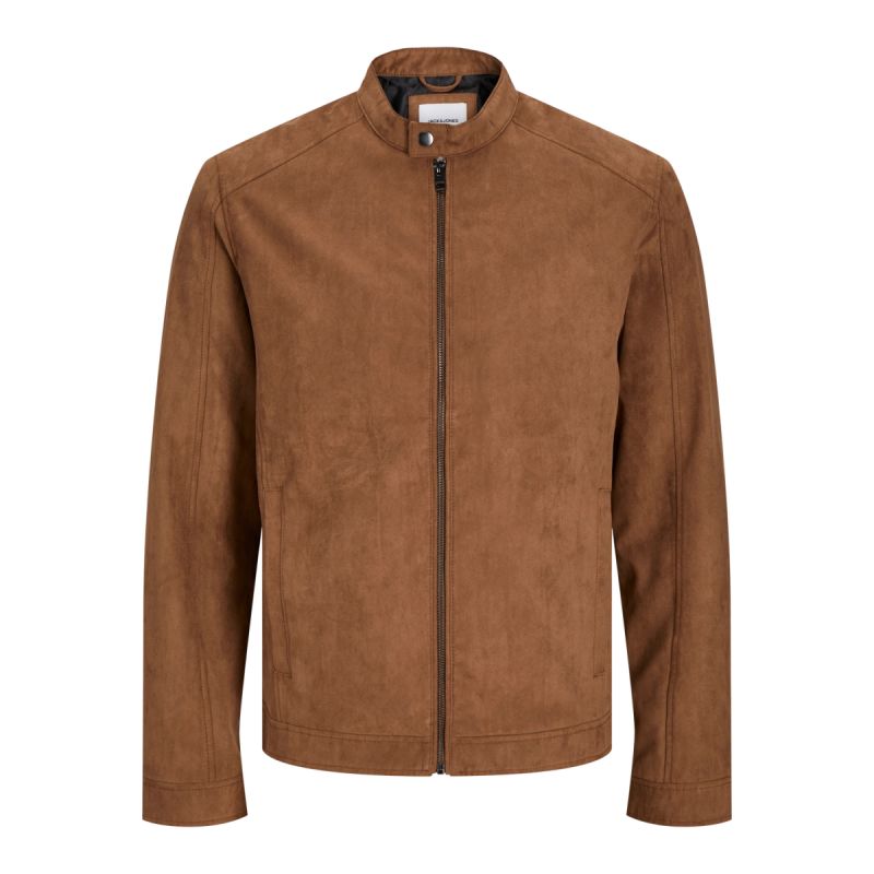Jack&Jones JJEDYLAN CLEAN JACKET NOOS 12261197 COGNAC synthetic suede jacket To be categorized Your Sports Performance