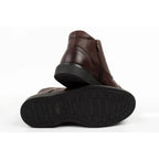Lee Cooper men's shoes elegant brown leather insulated ankle boots