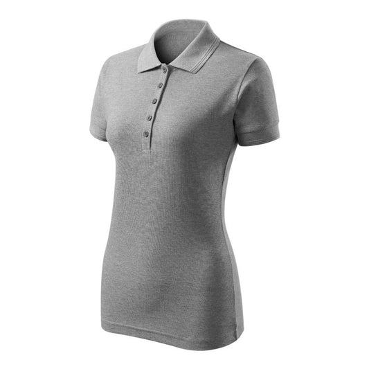 Women's Pique Polo Free Polo Shirt (Dark Grey Melange) Clothing/Lifestyle/T-shirts/Malfini Your Sports Performance