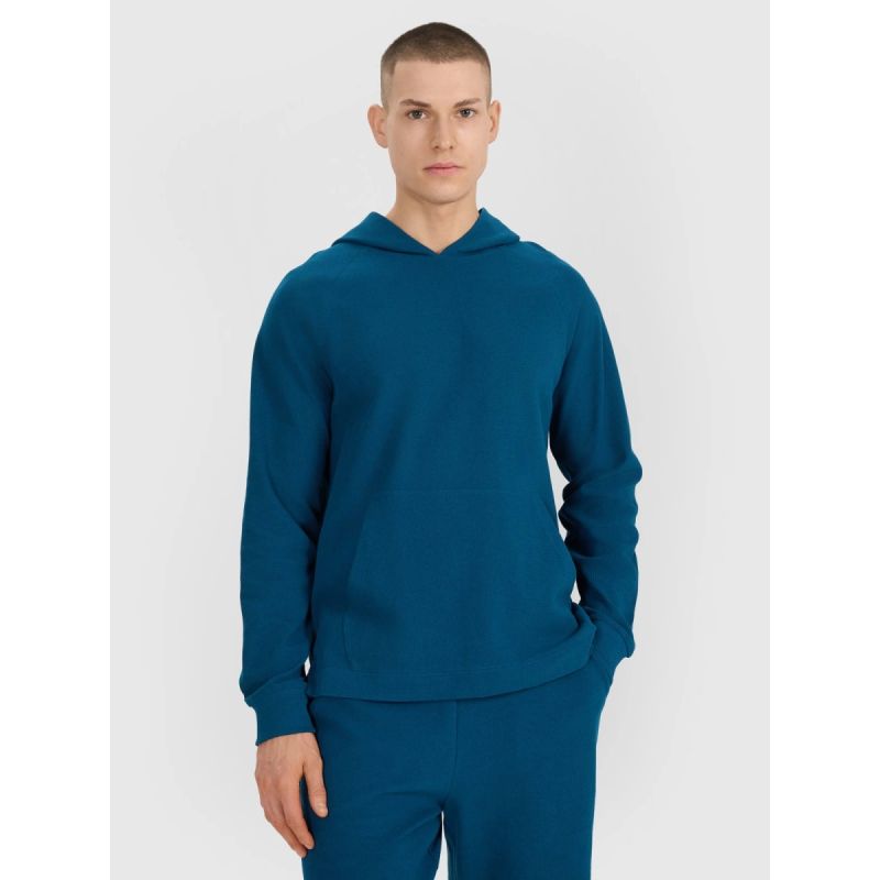 Men's sweatshirt with hood, open, 4F 4FWSS25TSWSM1558-46S *Kategoria tymczasowa Your Sports Performance
