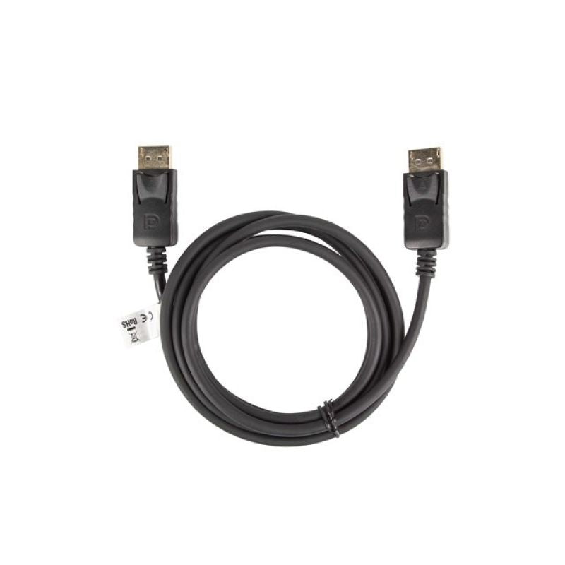 Lanberg CA-DPDP-10CC-0018-BK Cable (DisplayPort Male - DisplayPort Male; 1.8m; black) Kable i adaptery/Kable DisplayPort Your Sports Performance