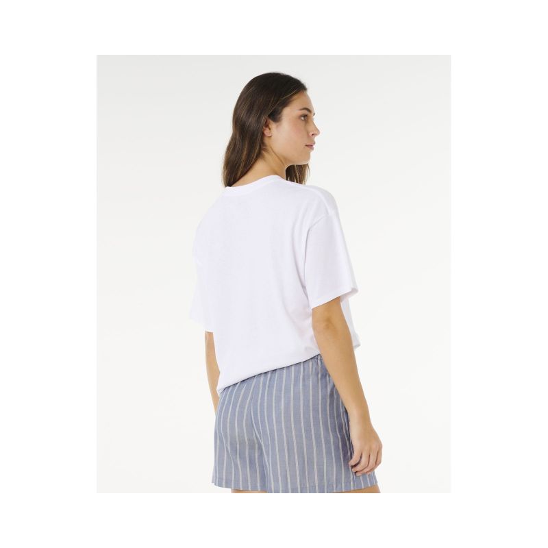 RIP CURL Women's Poolside Heritage Tee White