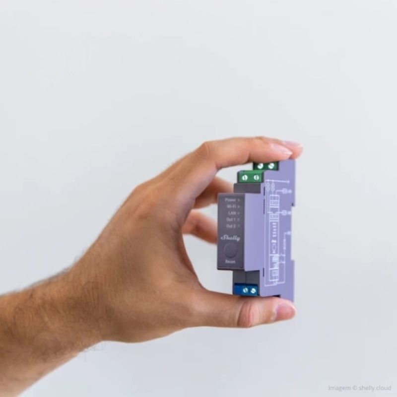 Shelly Pro 2 - 2-channel WiFi controller Aparaty elektryczne/Aparatura instalacyjna Your Sports Performance