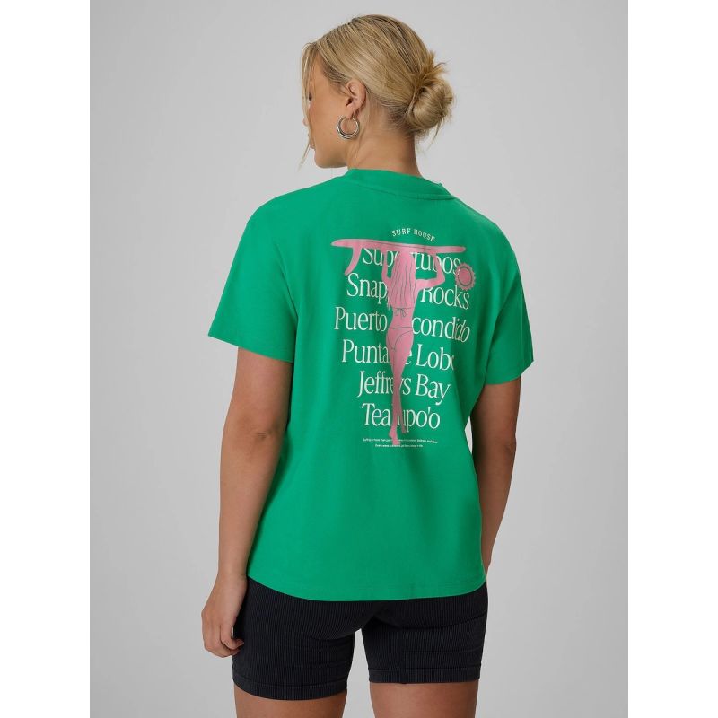 Women's loose T-shirt with print 4F 4FRSS26TTSHF4516-42S