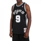 Mitchell &amp; Ness San Antonio Spurs NBA Swingman Jersey Spurs 2001 Tony Parker M SMJYLG19018-SASBLCK01TPA Clothing/Lifestyle/T-shirts/Mitchell & Ness Your Sports Performance