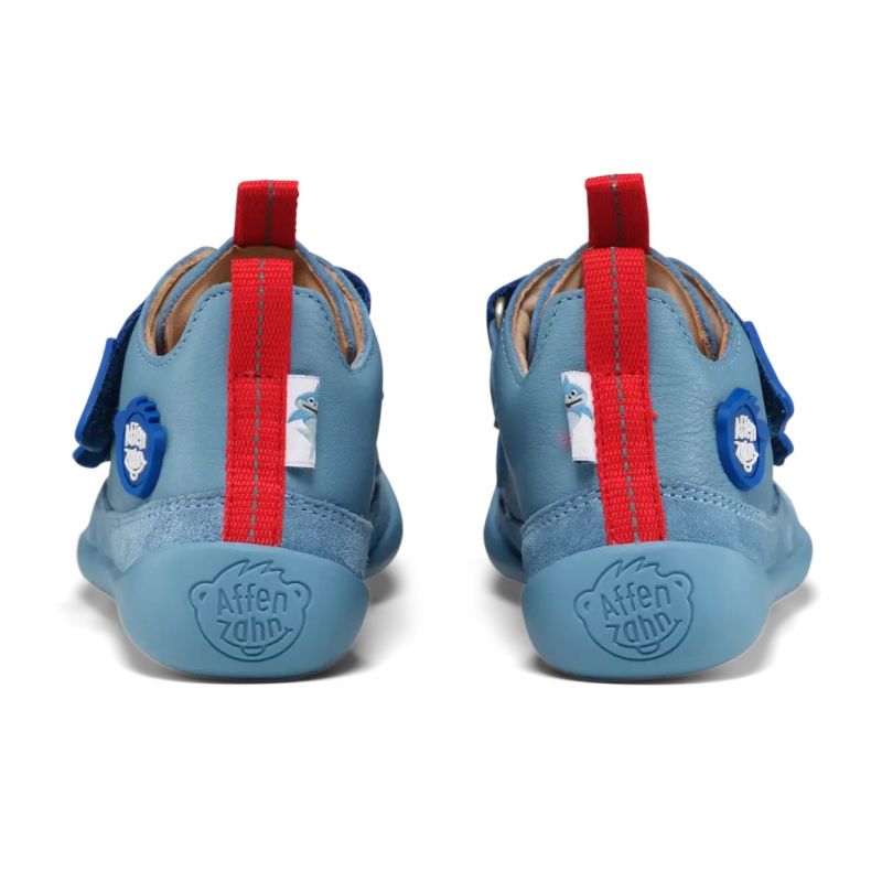 Affenzahn Halbschuh Leder Buddy Shark Jr shoes 00428-30211 Affenzahn