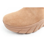 Skechers women's winter boots, insulated leather ankle boots, brown Skechers