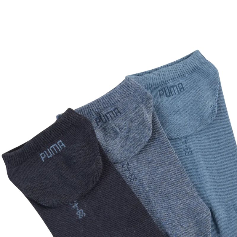 Puma Sneaker Plain Socks 3 Pack Navy Blue 938624 22