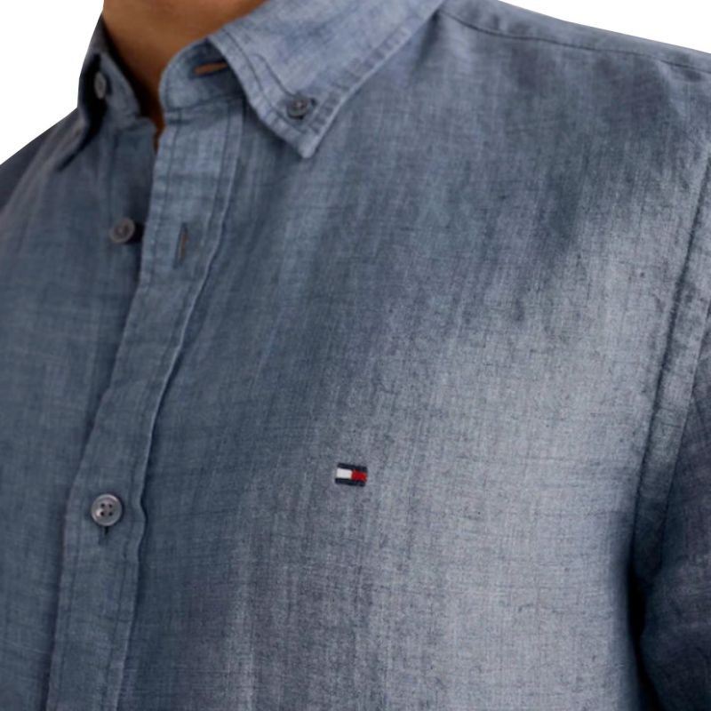 Tommy Hilfiger Pigment Dyed Linen shirt M MW0MW23147 Clothing/Lifestyle/T-shirts/Tommy Hilfiger Tommy Hilfiger