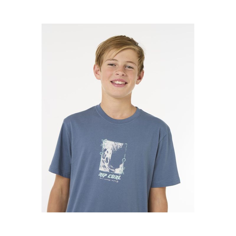 RIP CURL Raw Energy Frame Tee - Boy Navy